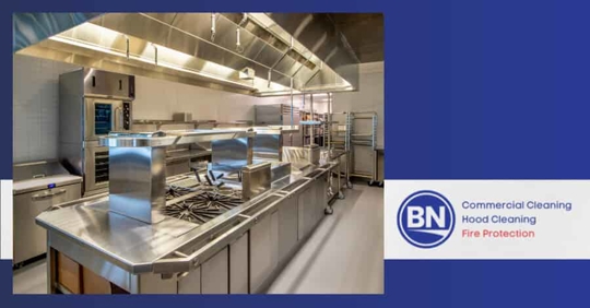 A clean modern commercial kitchen.